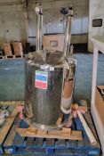 Oxford Instruments EUR0028 stainless steel Helium/Nitrogen tank vessel - see desc.