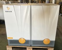 Varian double 19 inch electronic cabinet - full details in the description