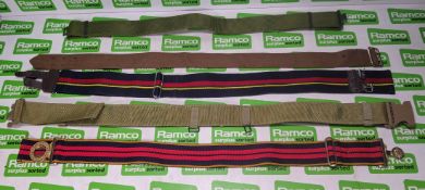 200x British Forces belts - various types and sizes