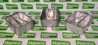 100x British Army pan mess tin