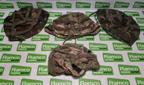 249x British Army MTP/ DPM combat helmet covers - mixed types - mixed sizes
