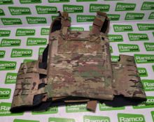 8x British Army MTP body vests - mixed sizes - no filler