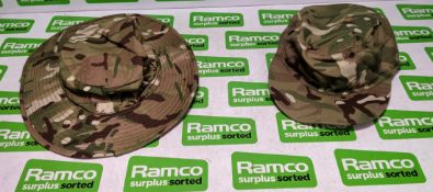 150x British Army MTP mixed hats - cold weather, tropical and combat -mixed sizes