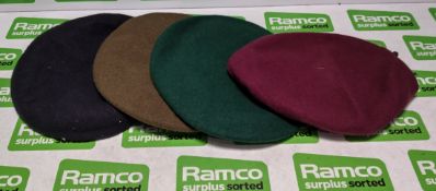 20x British Forces berets - mixed types - mixed sizes