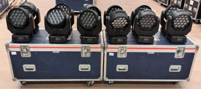 12x JLL Pixel Wash in 2x flight case, omega clamps are included (may not be pictured)