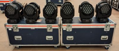 12x JLL Pixel Wash in 2x flight case, omega clamps are included (may not be pictured)