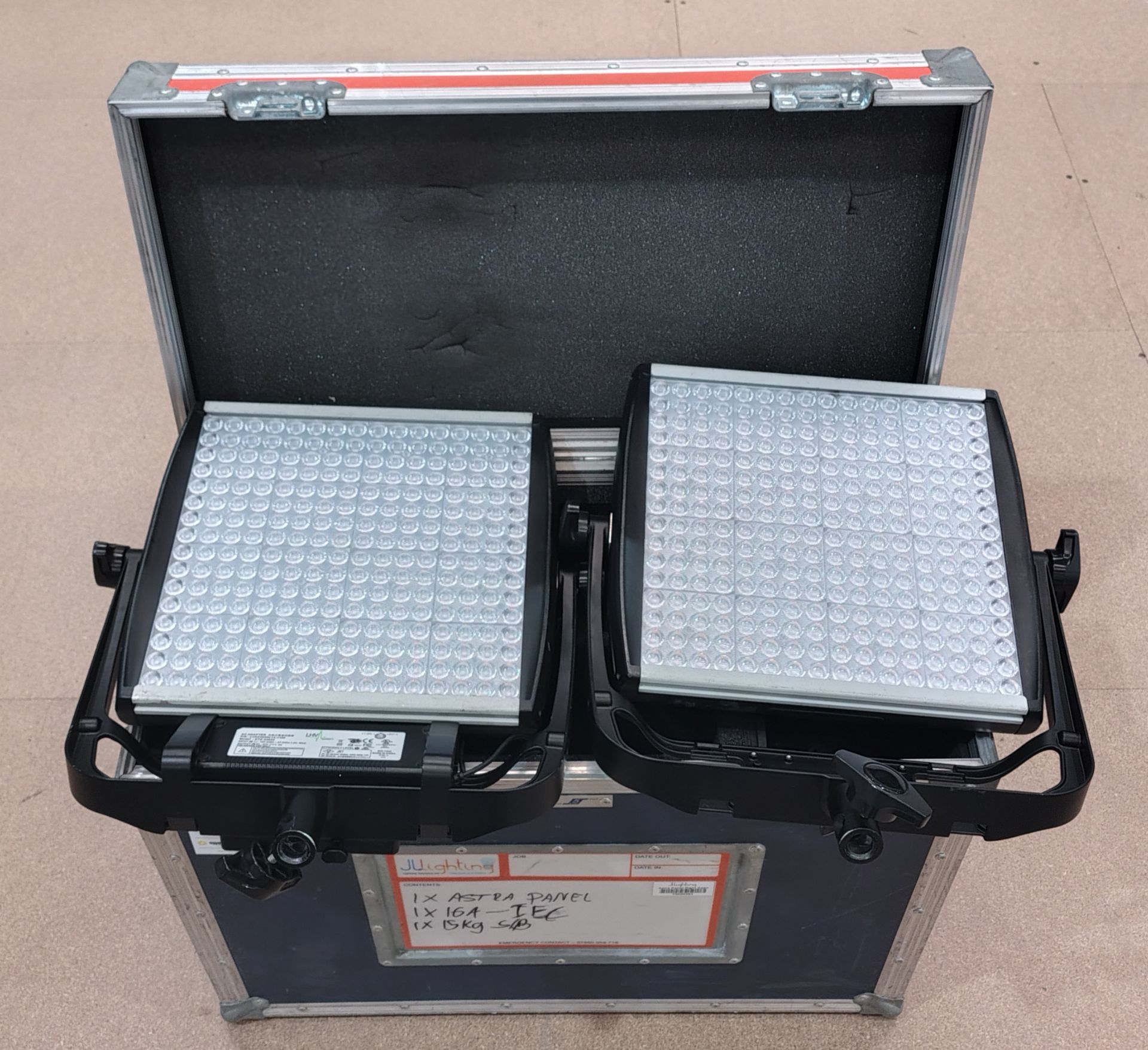1x Astra 1X1 & 1x Astra 6X in flight case- L 65 x W 32 x H 55cm
