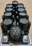 10 x Mini 740 Zoom Pixel Wash, NO flight case
