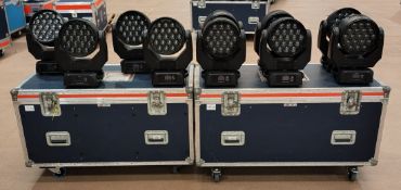 10x JLL Pixel Wash in 2x flight case, omega clamps are included (may not be pictured)