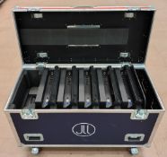11x Varytec Colors NerveStrobe HP in flight case - L 120 x W 55 x H 77cm