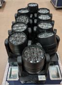 10 x Mini 740 Zoom Pixel Wash, NO flight case