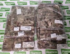 5x British Army MTP combat jackets 2 warm weather - see pictures for sizes