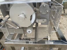 Bulldog forming machine with product counter and wheeled stand - new and unused 2024 machine
