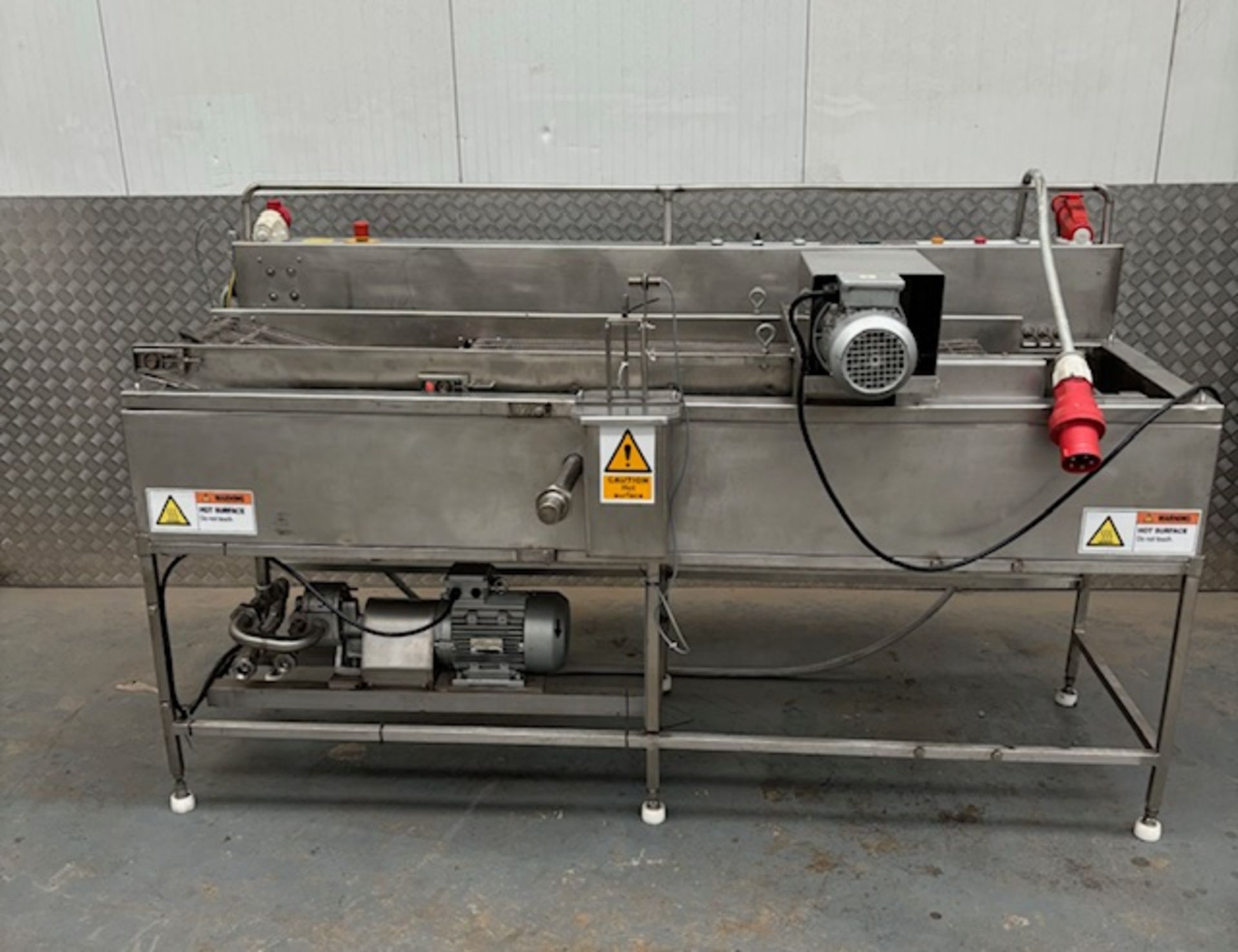 Coat and Fry fryer with 40cm belt width - oil circulation pump - 3 phase