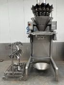 Bilwinko multihead weigher - 14 weight buckets - rise and fall stand - wash trolley - 3 phase - 2004