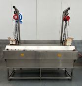 Heat and control fryer - 40cm belt width and 200cm frying length - 3 phase