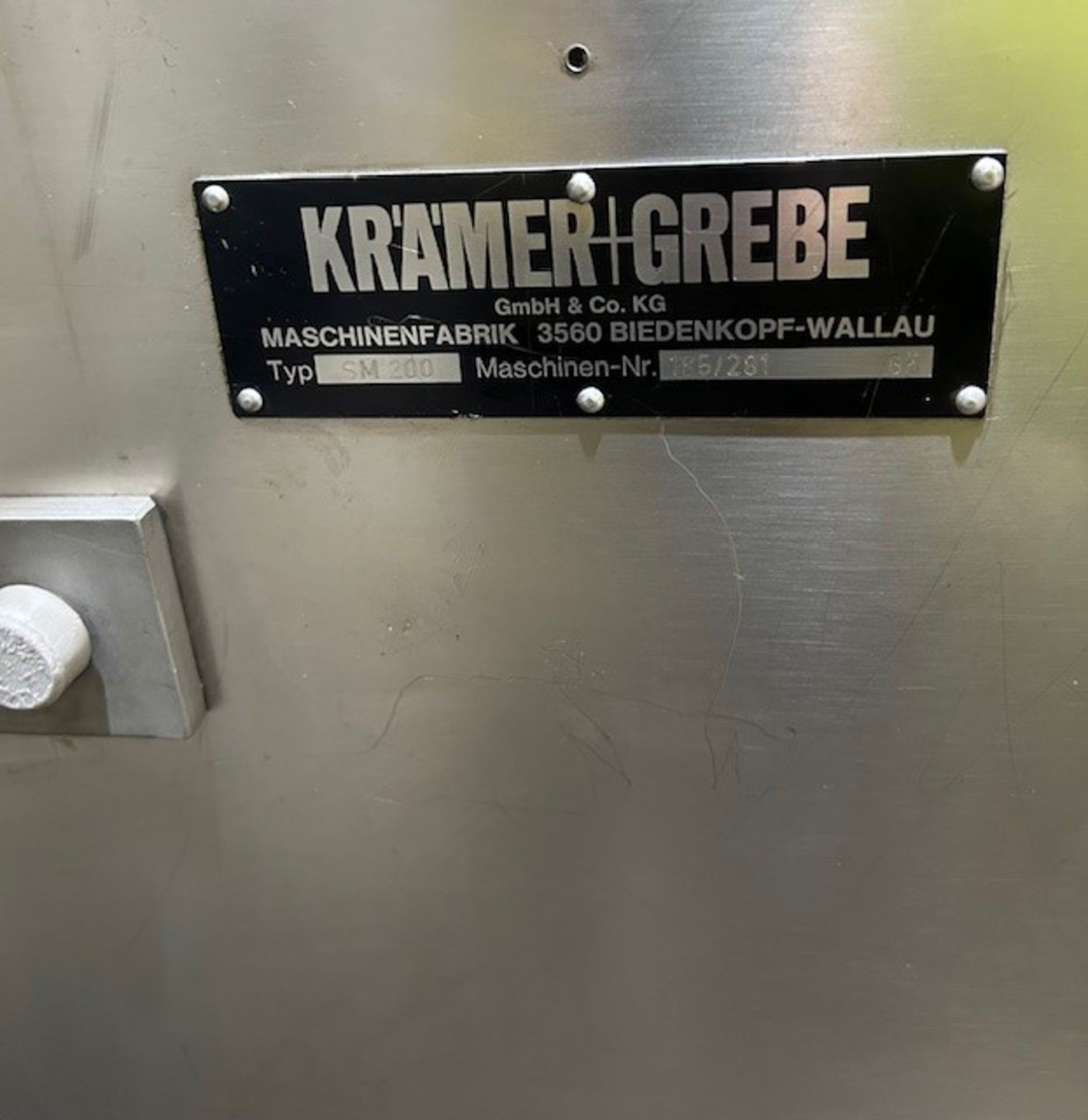 Kramer+Grebe bowl cutter SM200 - 200L - 3 phase - self emptying device and noise cover - Image 5 of 8