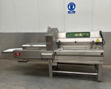Trief divider E slicer with outfeed conveyor - manual - CE marked - 3 phase
