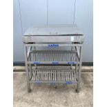 Storage shelf with top compartment - 125cm L x 87.5cm W x 170cm H