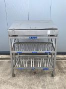 Storage shelf with top compartment - 125cm L x 87.5cm W x 170cm H