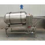JBT drum coater with product conveyor - CE marked - 3 phase - 300cm L x 100cm W x 185cm H
