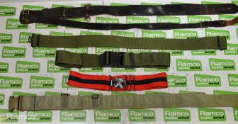 60x British Forces belts - various types and sizes