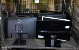 15x monitors - mixed sizes and models