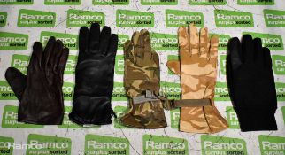 400x British Forces unpaired gloves - mixed styles - mixed sizes