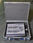 Zero 88 Elara lighting controller desk with power adaptor and flight case - W 620 x D 520 x H 220mm