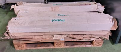 6x Petrel LTD XNLED 147 emergency luminaires - W 190 x D 1320 x H 120mm