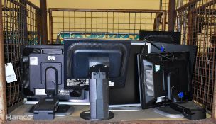 13x monitors - mixed sizes and models