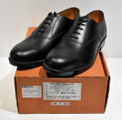 6x pairs of mens leather working shoes without toe cap - size 9.5
