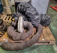 Nederman N24 portable flexible arm fan with spare flexible hose