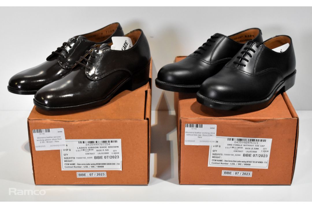9x leather working and service shoes - full details in the description - Image 1 of 6