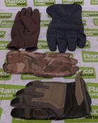 200x British Forces unpaired gloves - mixed styles - mixed sizes