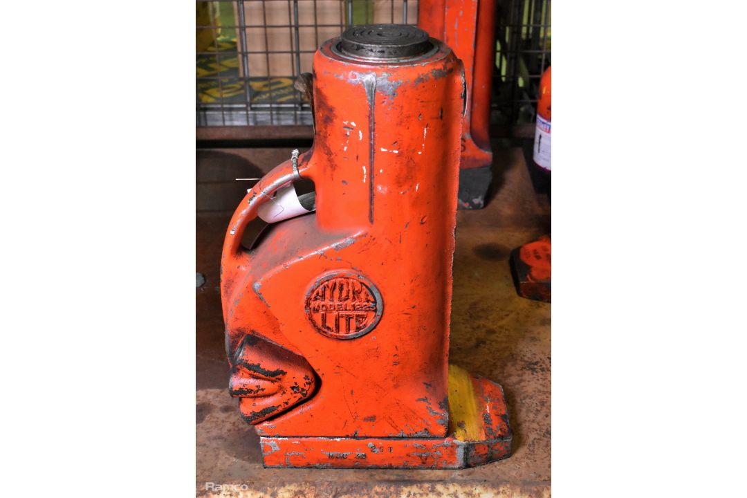 Tangye 25 tonne hydraulic ram jack - W 140 x D 320 x H 450mm - 24kg - Image 3 of 4