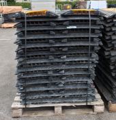 50x 5 channel rubber cable protector ramps - approx dimensions: L 900 x W 500 x H 55mm