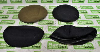 125x British Forces berets - mixed types - mixed sizes