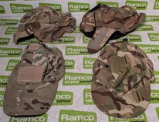 130x British Army MTP mixed hats - cold weather, tropical and combat -mixed sizes