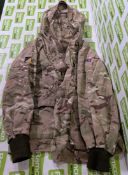 Various types of ex-military camo clothing - may include accessories - 196kg – may require repair