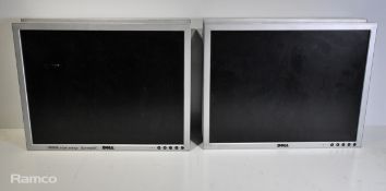 4x Dell 2007FPb 20 inch screens - no stands - 1x SCRATCHED - W 540 x D 280 x H 540mm - 23kg