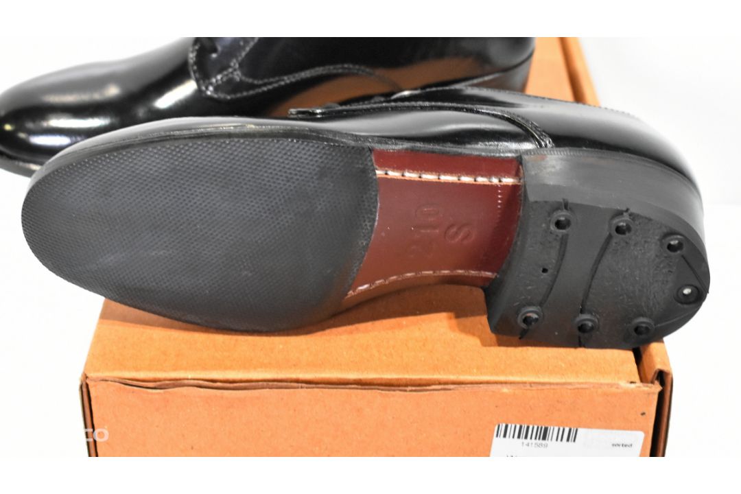 8x pairs of womens leather service working gibson shoes - Size 2 - Black - Image 2 of 3