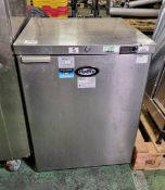 Foster HR140 stainless steel single door under counter fridge - W 605 x D 615 x H 830mm