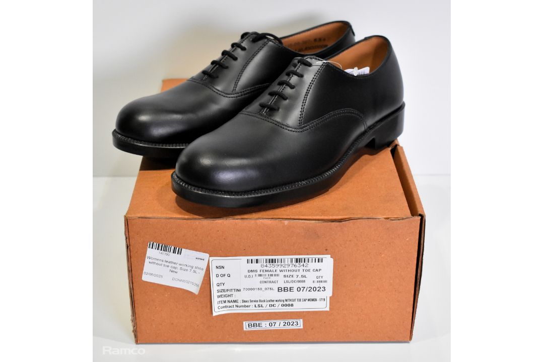 20x pairs of leather service working shoes - full details in the description - Image 8 of 12