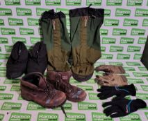 Various types of ex-military hardware and accessories - 113kg – may require repair / be incomplete