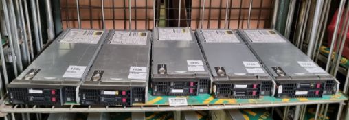 5x HP Proliant BL 460 G8 blade servers