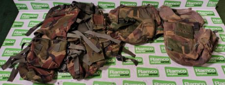 Various types of ex-military DPM accessories - 168kg – may require repair / be incomplete