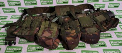 Various types of ex-military DPM accessories - 160kg – may require repair / be incomplete