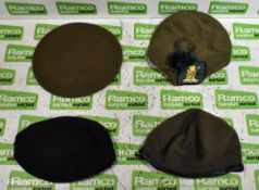 200x British Forces berets - mixed types - mixed sizes
