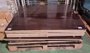 14x Black 12 ply wooden panels (Volvo) - W 1070 x D 1210 x H 17mm